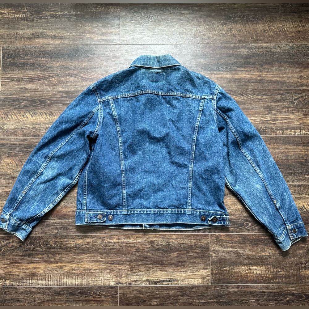 VINTAGE Rare Levi’s 1980s Men’s Jean jacket 48 - Picture 3 of 6